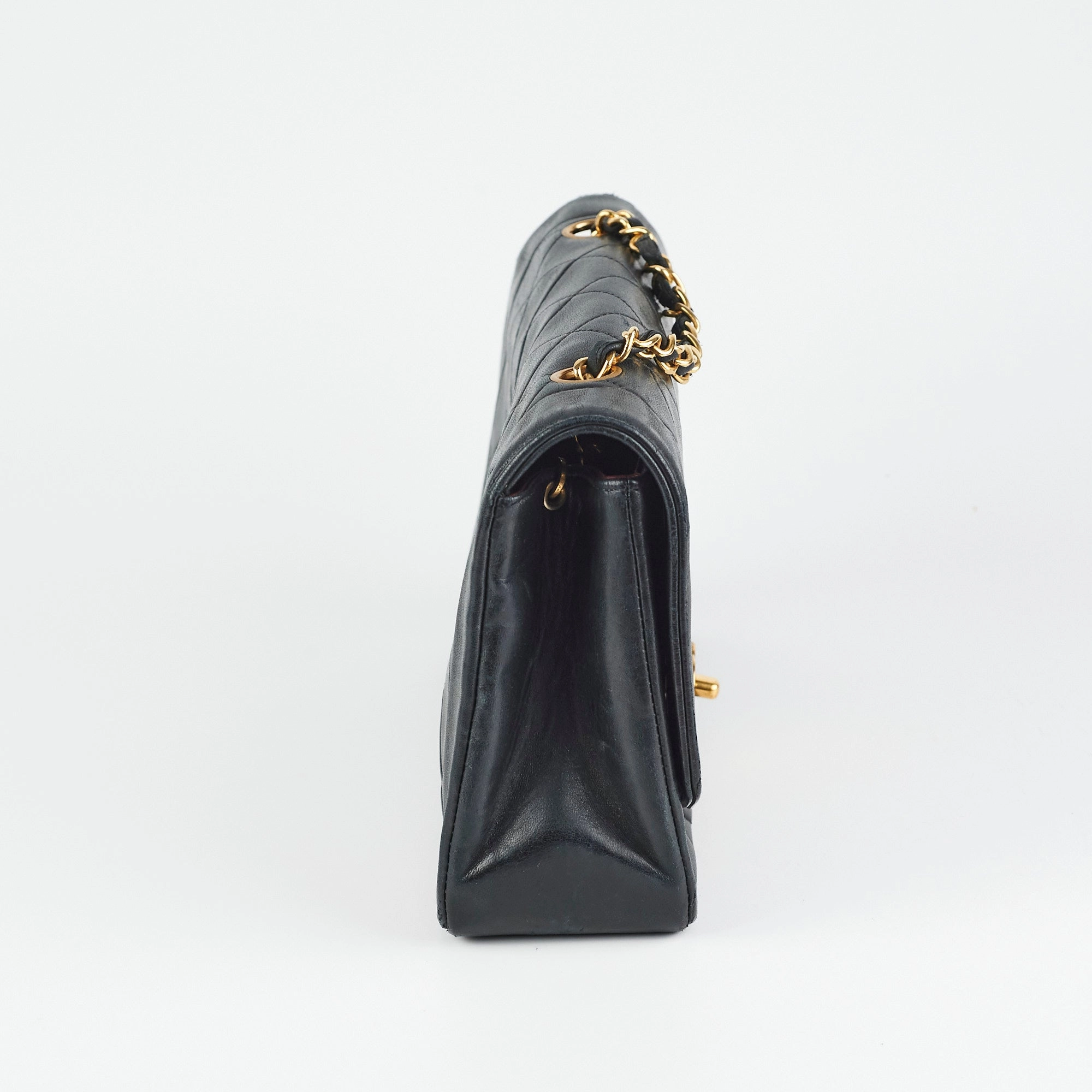 Chanel Diana Lambskin Black Medium
