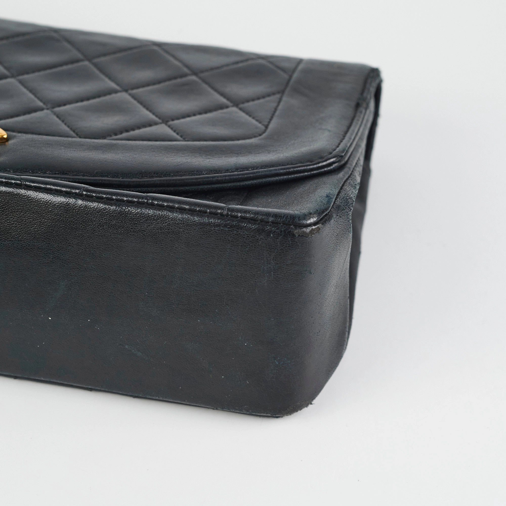Chanel Diana Lambskin Black Medium