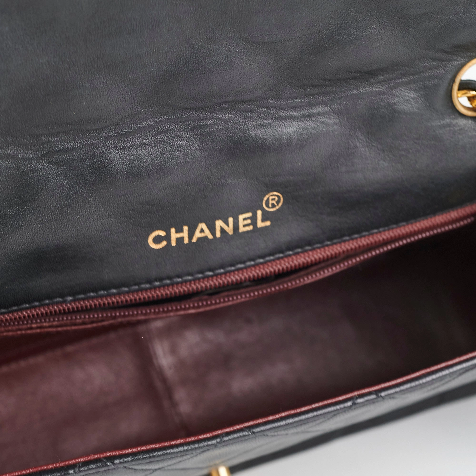 Chanel Diana Lambskin Black Medium