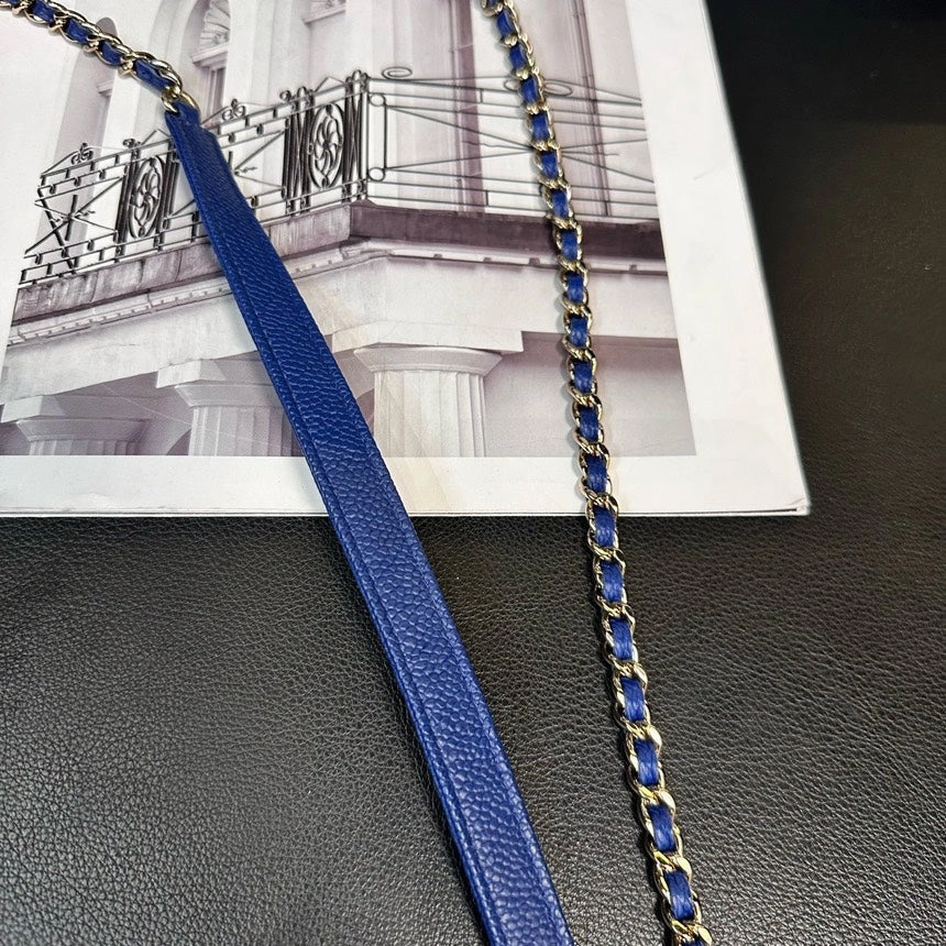 Chanel Electric Blue Cuban Series Woc Crossbody Bag