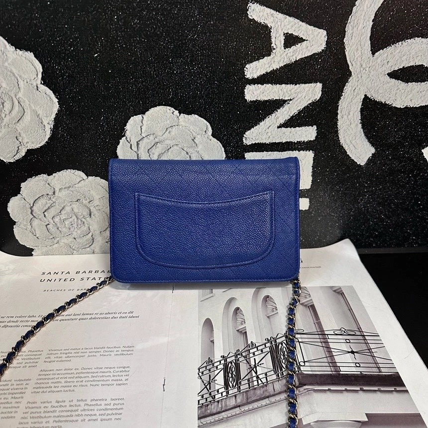 Chanel Electric Blue Cuban Series Woc Crossbody Bag