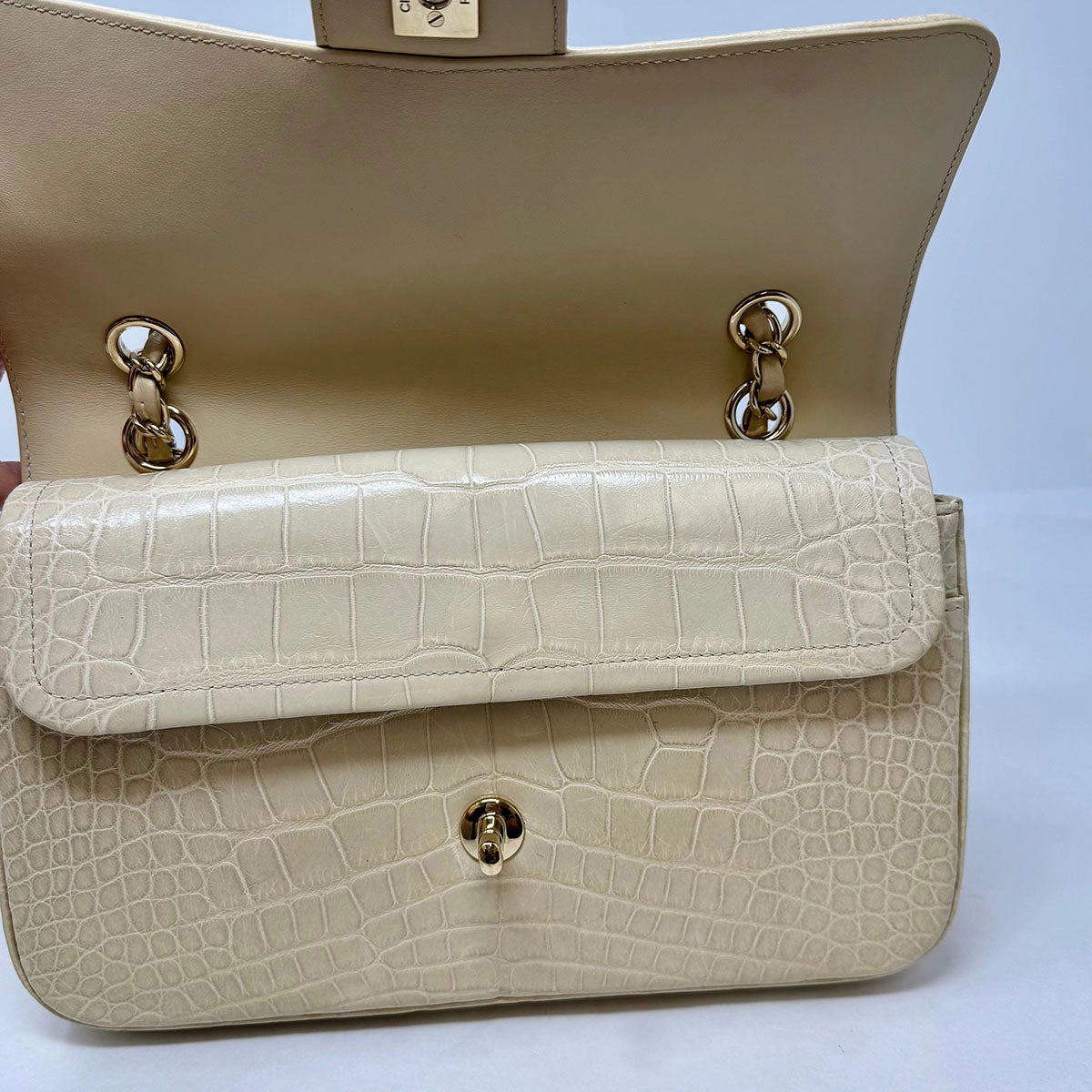Chanel Medium Alligator Classic Double Flap Bag