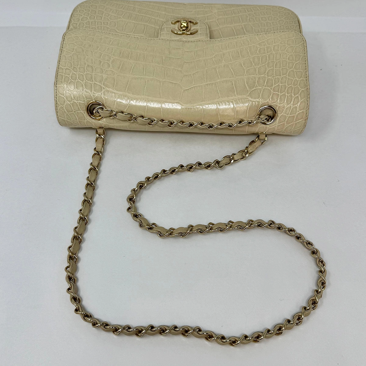 Chanel Medium Alligator Classic Double Flap Bag