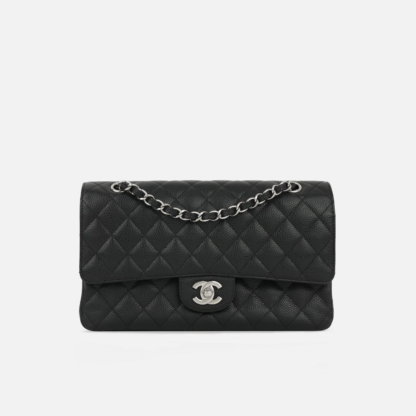 Chanel Medium Classic Flap Black Caviar SHW