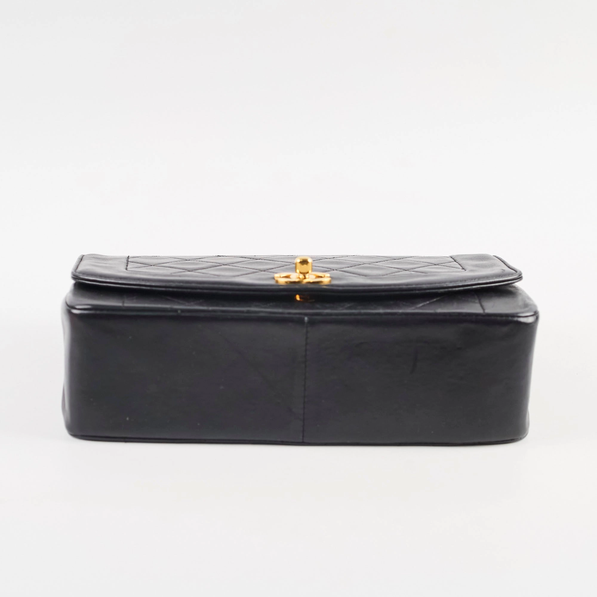 Chanel Medium Diana Bag Black Lambskin