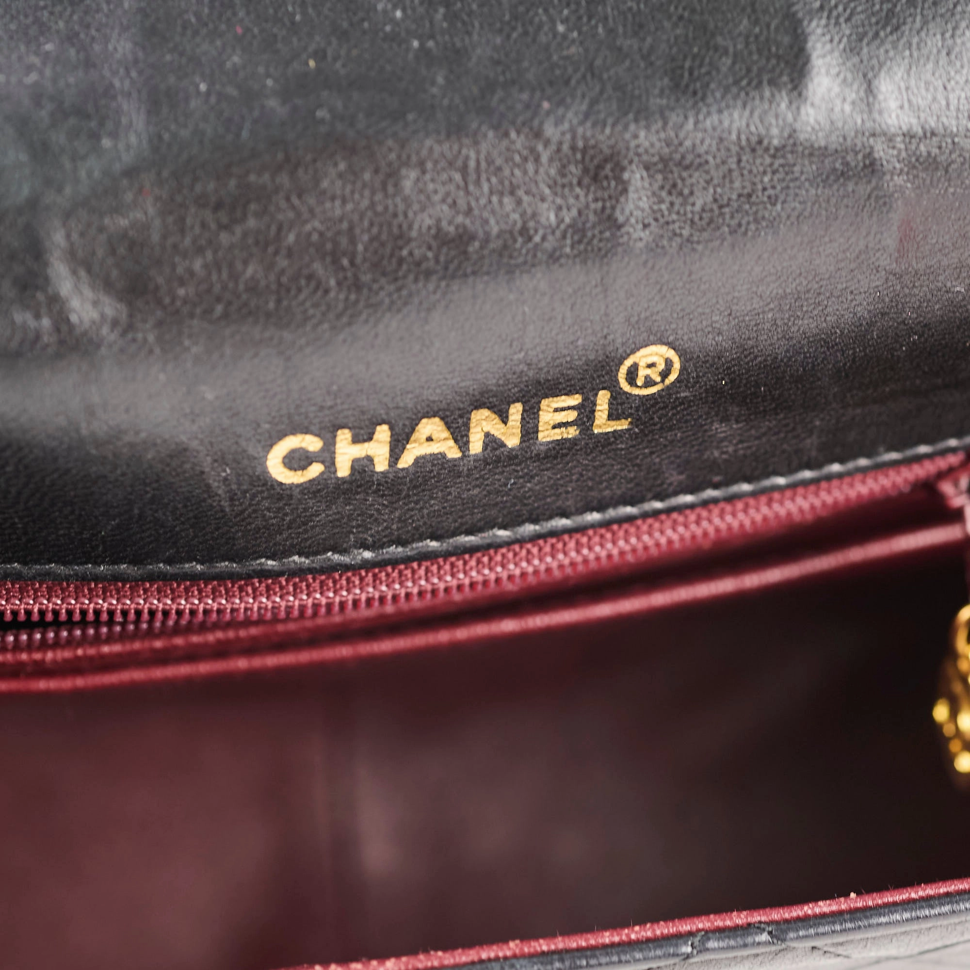 Chanel Medium Diana Bag Black Lambskin