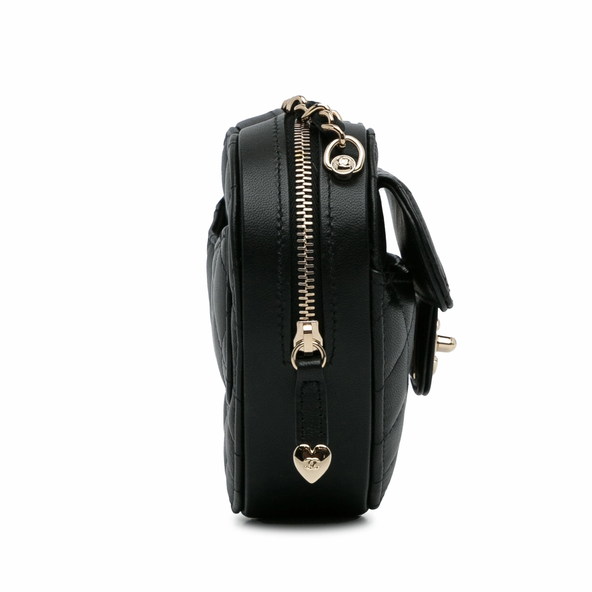 Chanel Mini Lambskin Cc In Love Heart Crossbody