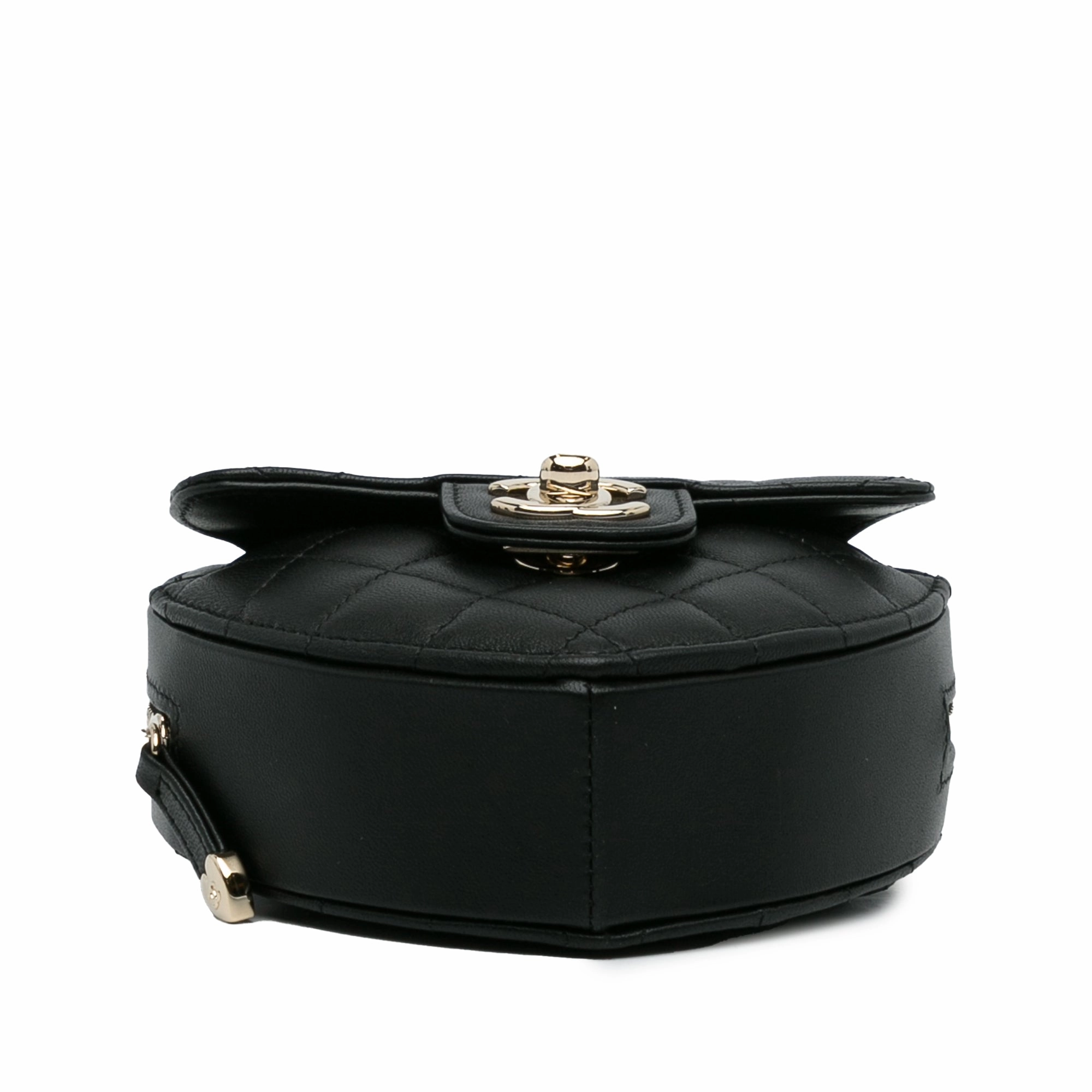 Chanel Mini Lambskin Cc In Love Heart Crossbody