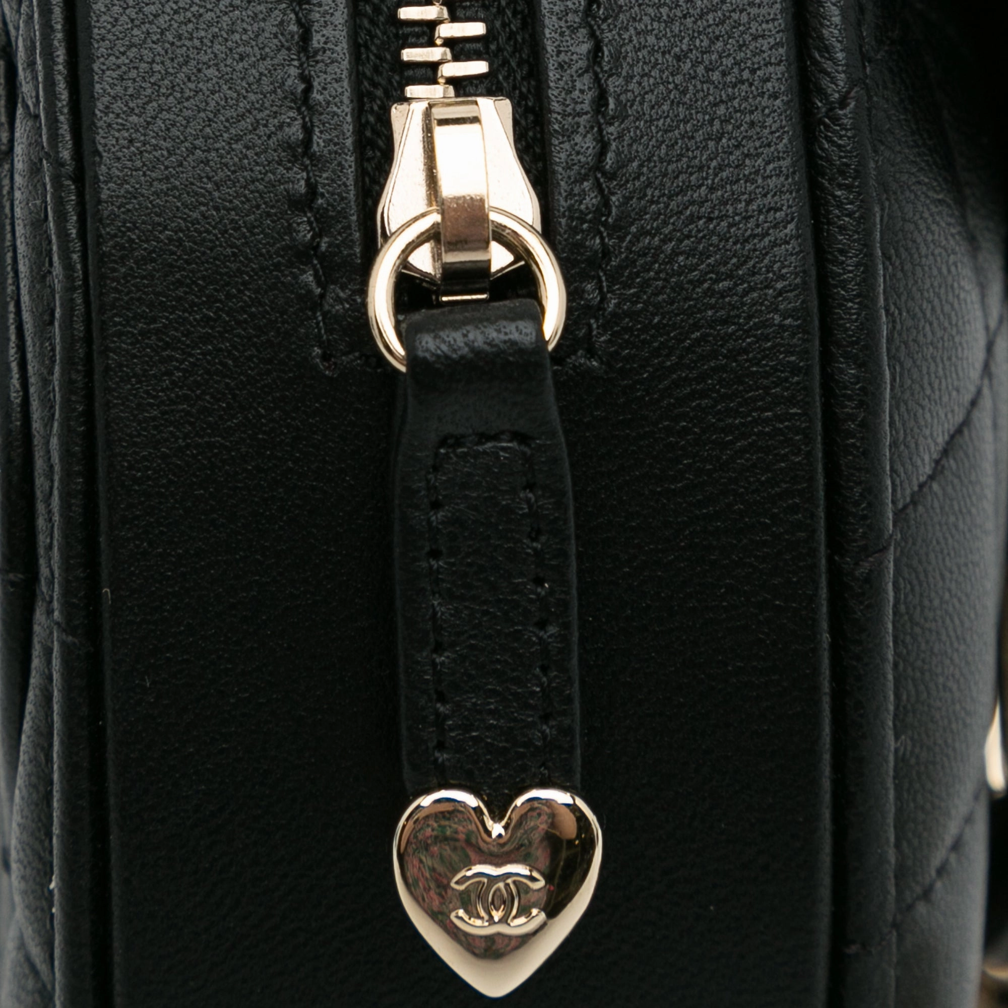 Chanel Mini Lambskin Cc In Love Heart Crossbody