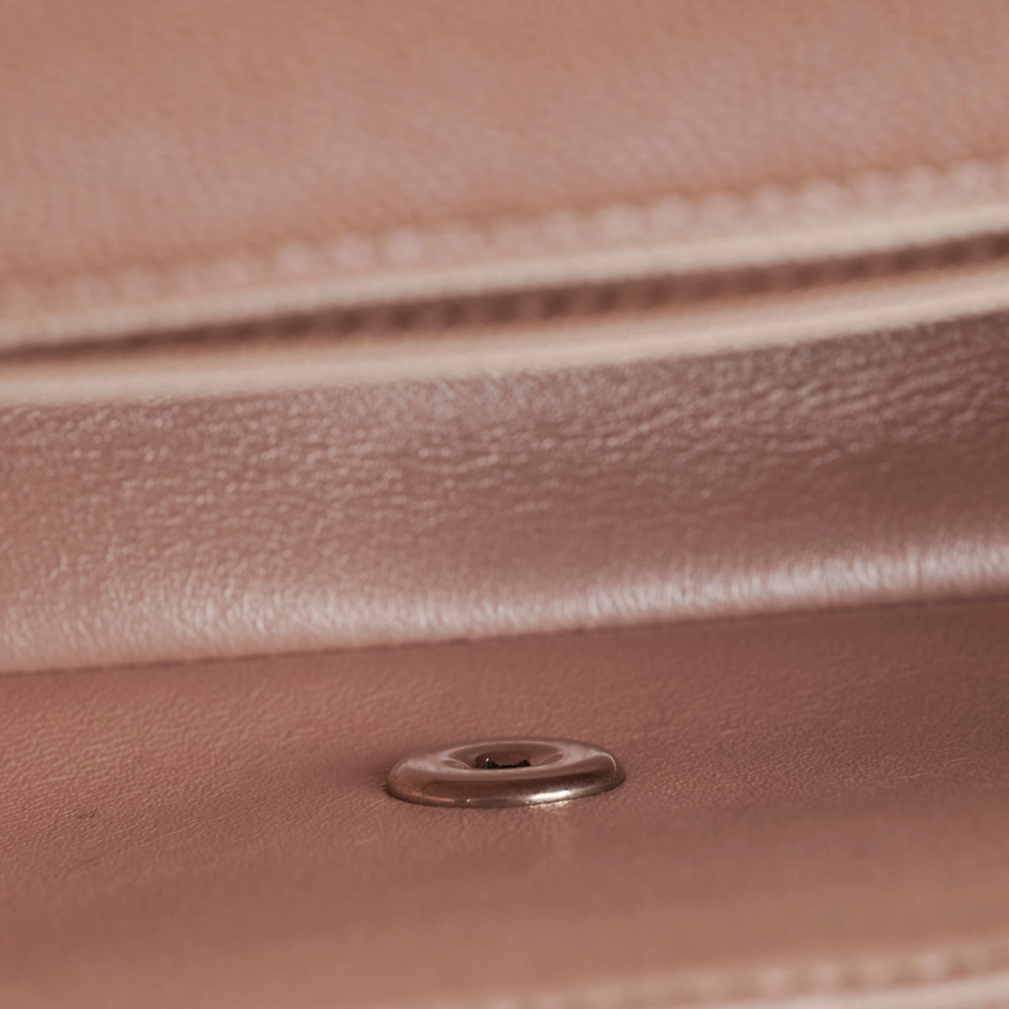 Chanel Mini Rectangular Chevron Caviar Rose Gold Iridescent