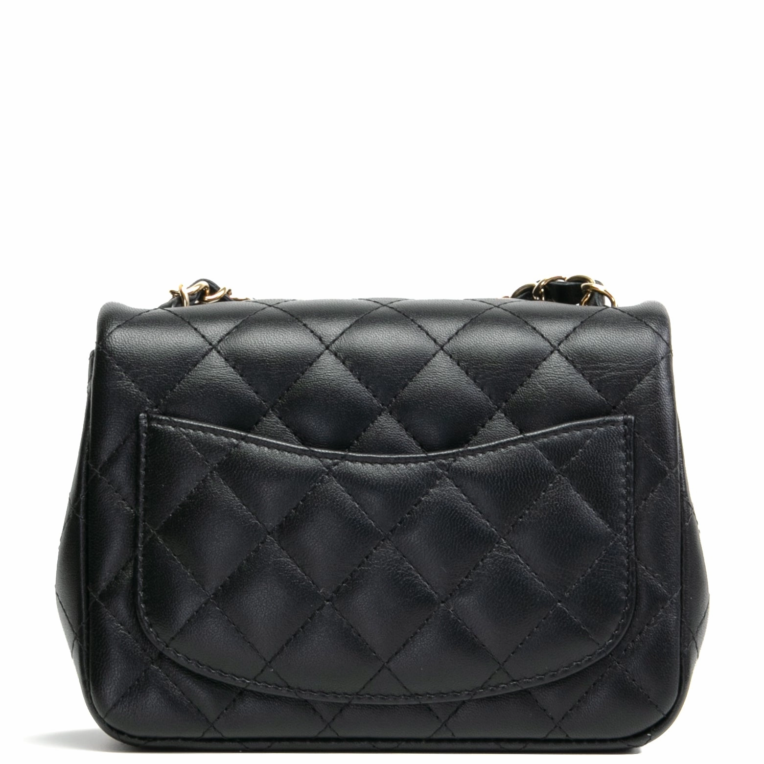 CHANEL Mini Square Flap Bag - Black