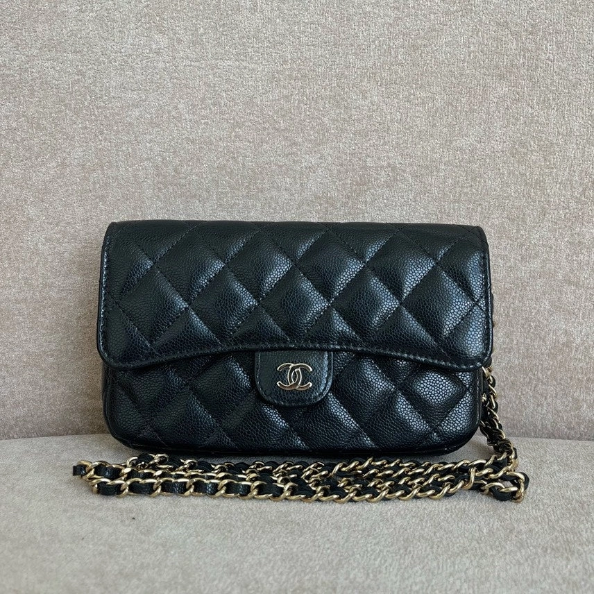 Chanel Preloved Black Classic Crossbody Bag