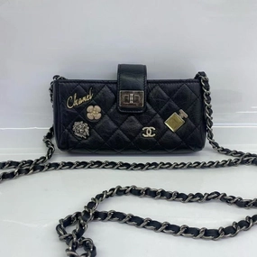 Chanel Preloved HY Quilted Black Crossbody Bag