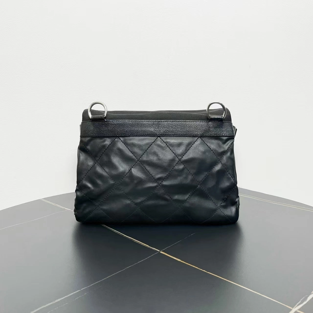 Chanel Quilted Leather Black Crossbody Bag