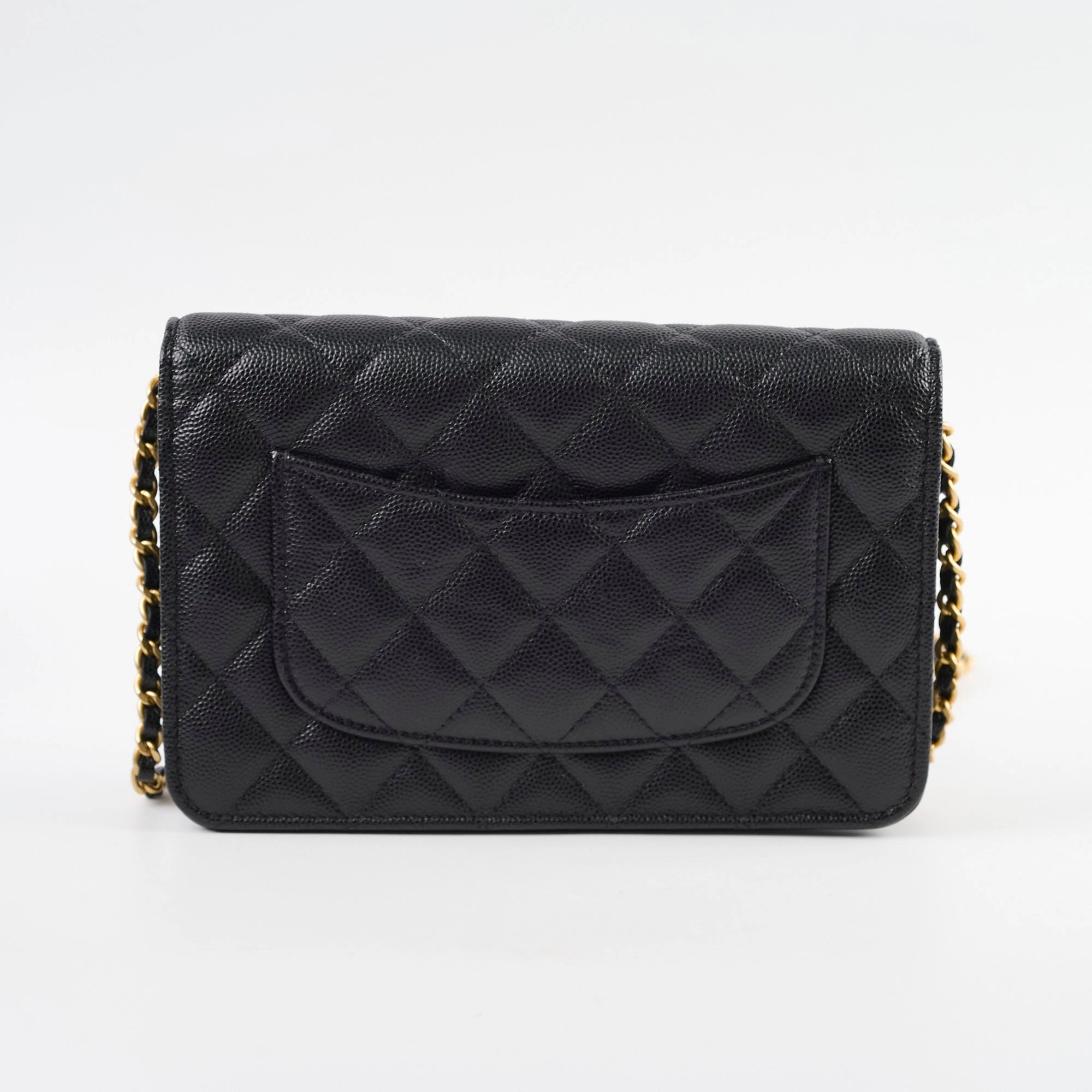 Chanel Turn-lock WOC with Charms Black Caviar
