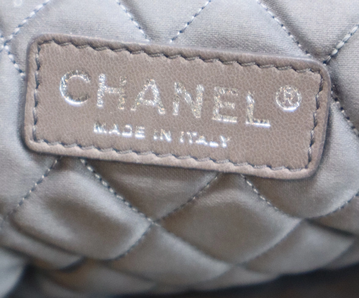 Chanel Vintage Gold Distressed Leather Marais Tote
