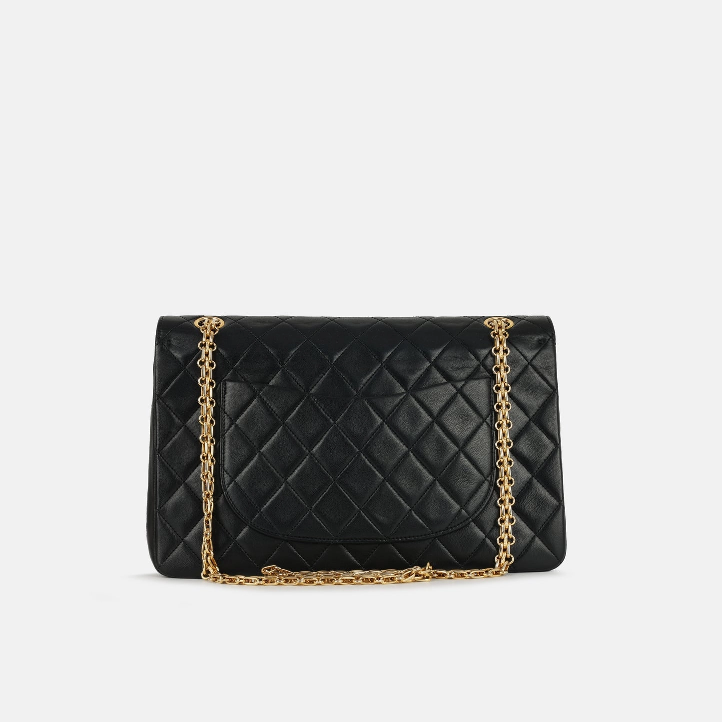 Chanel Vintage Medium Classic Flap Black Lambskin GHW