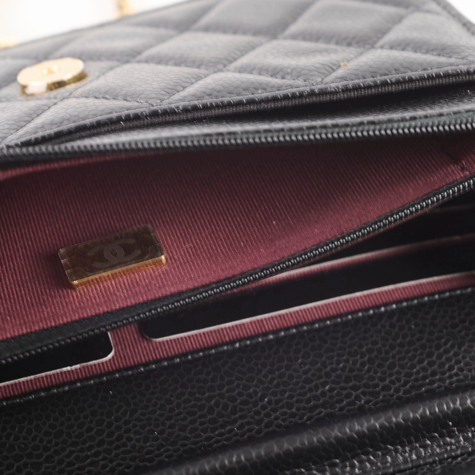 Chanel WOC Black Caviar GHW