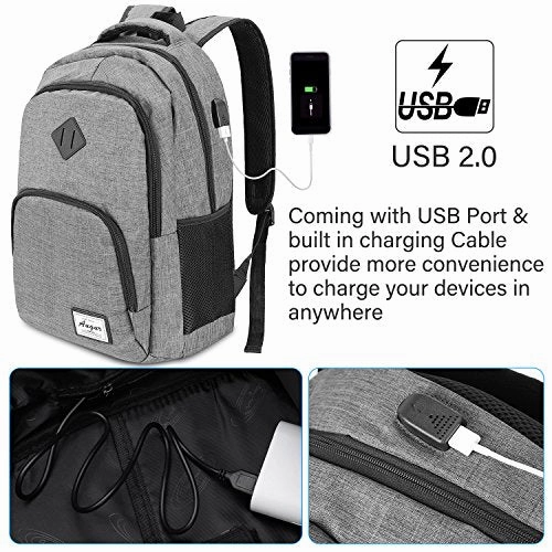 Charging Backpack,Laptop Backpack,School Backpack with USB Charging Port 15.6 Inch Laptop