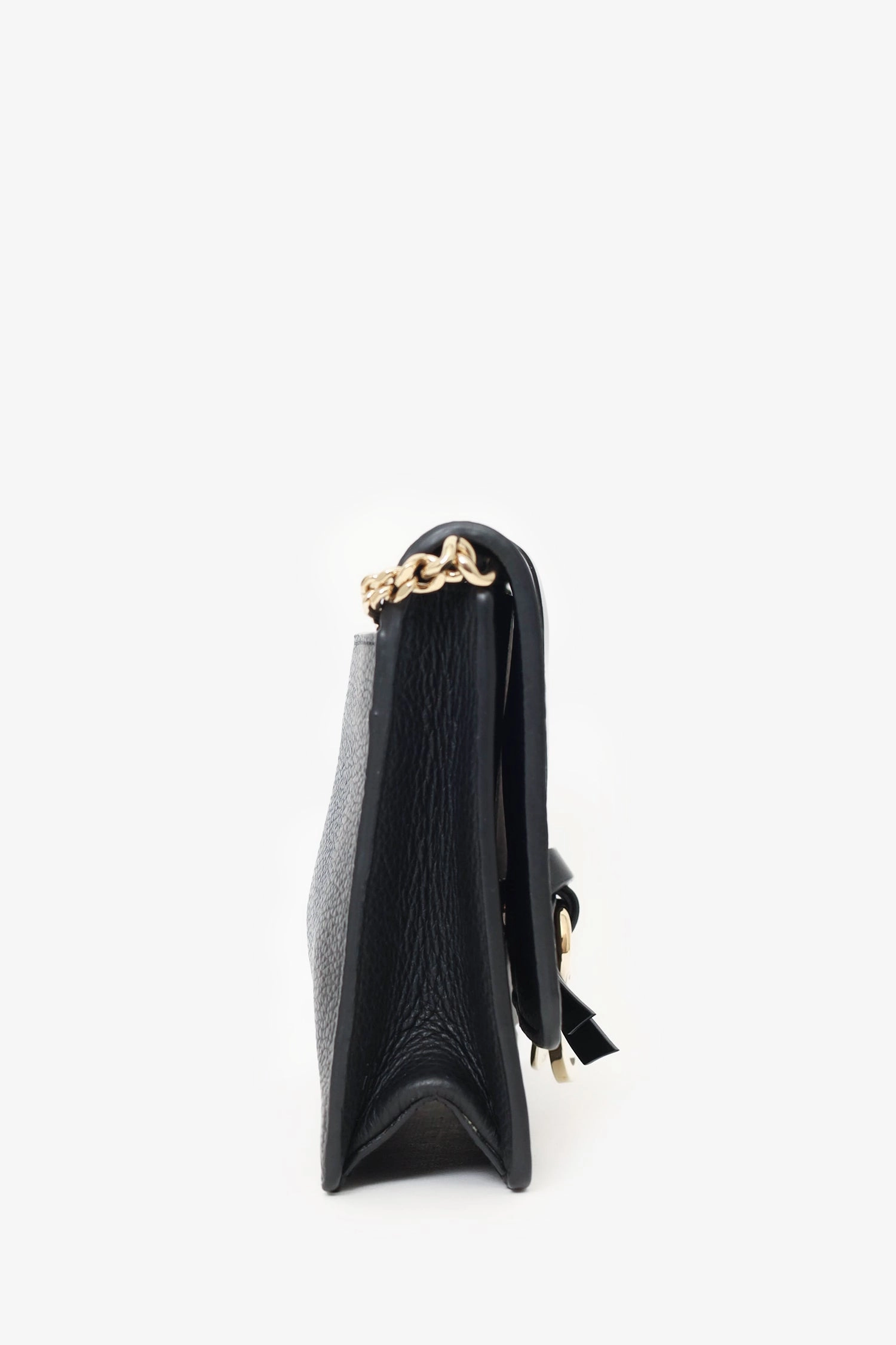Chloe Black Leather 'Alphabet' Crossbody Bag