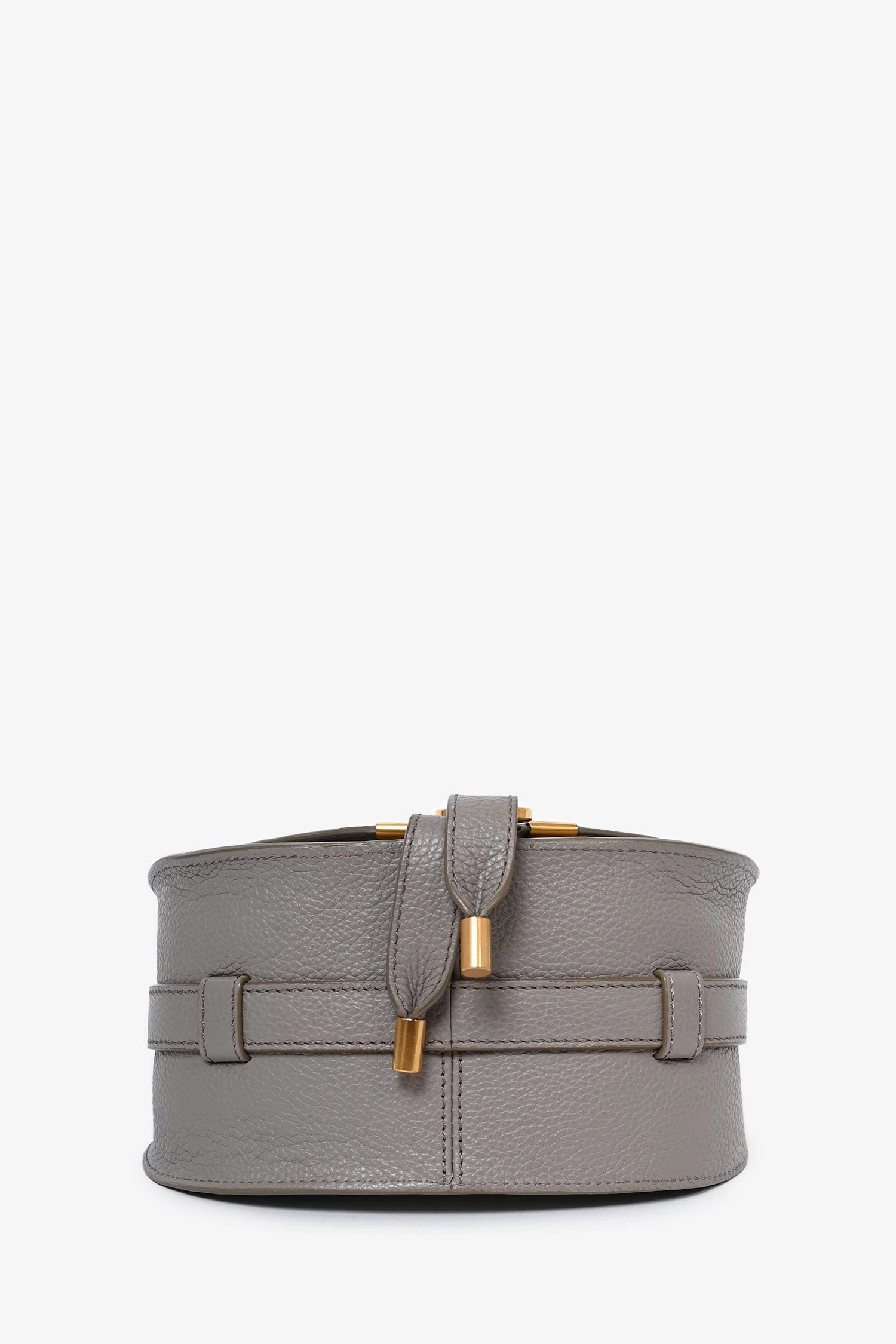 Chloe Grey Leather Marcie Crossbody Bag