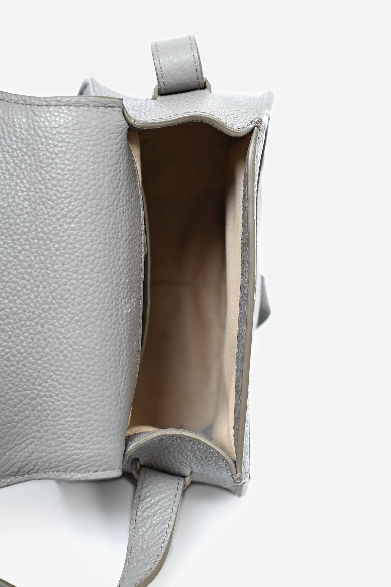 Chloe Grey Leather Marcie Crossbody Bag