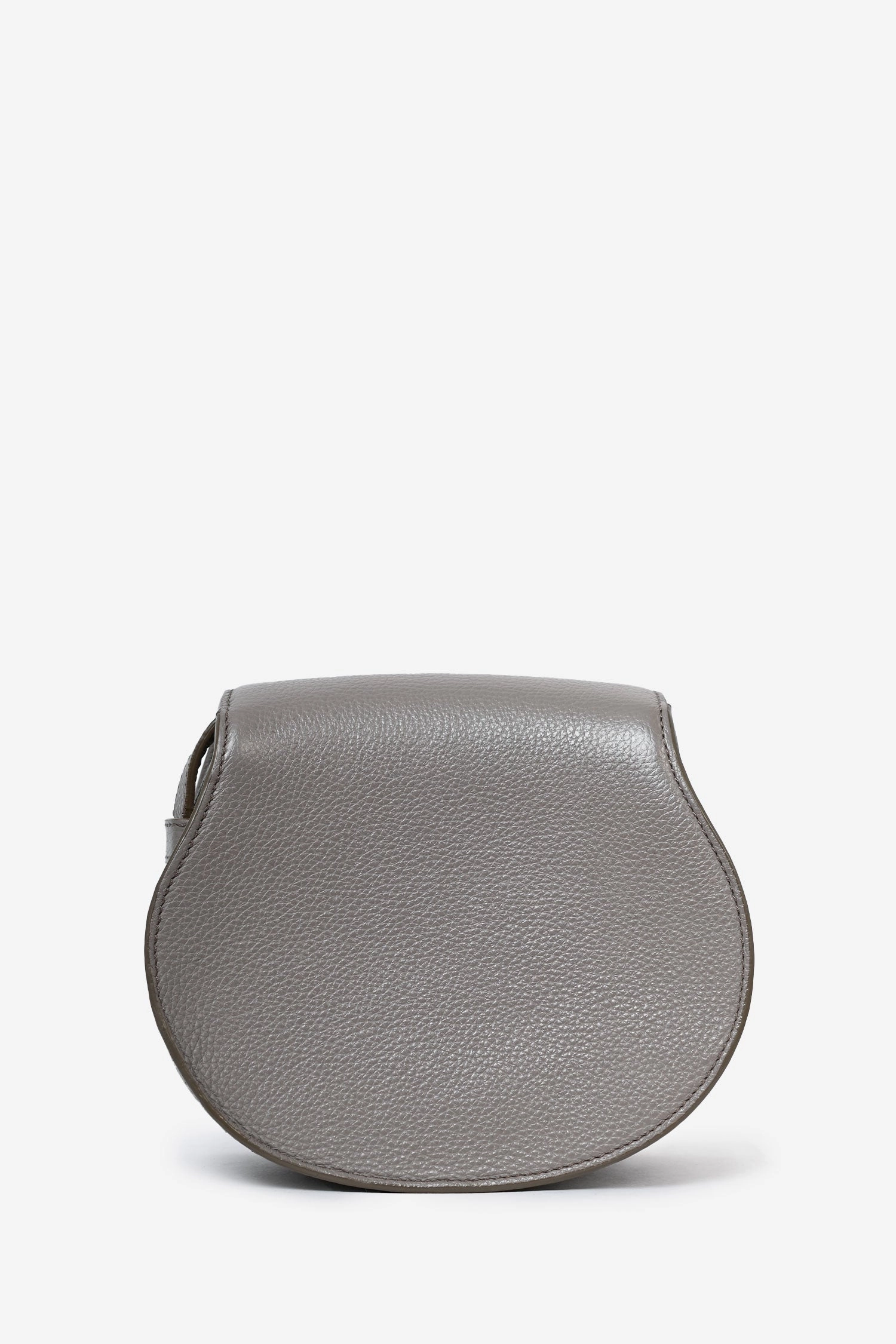 Chloe Grey Leather Marcie Crossbody Bag
