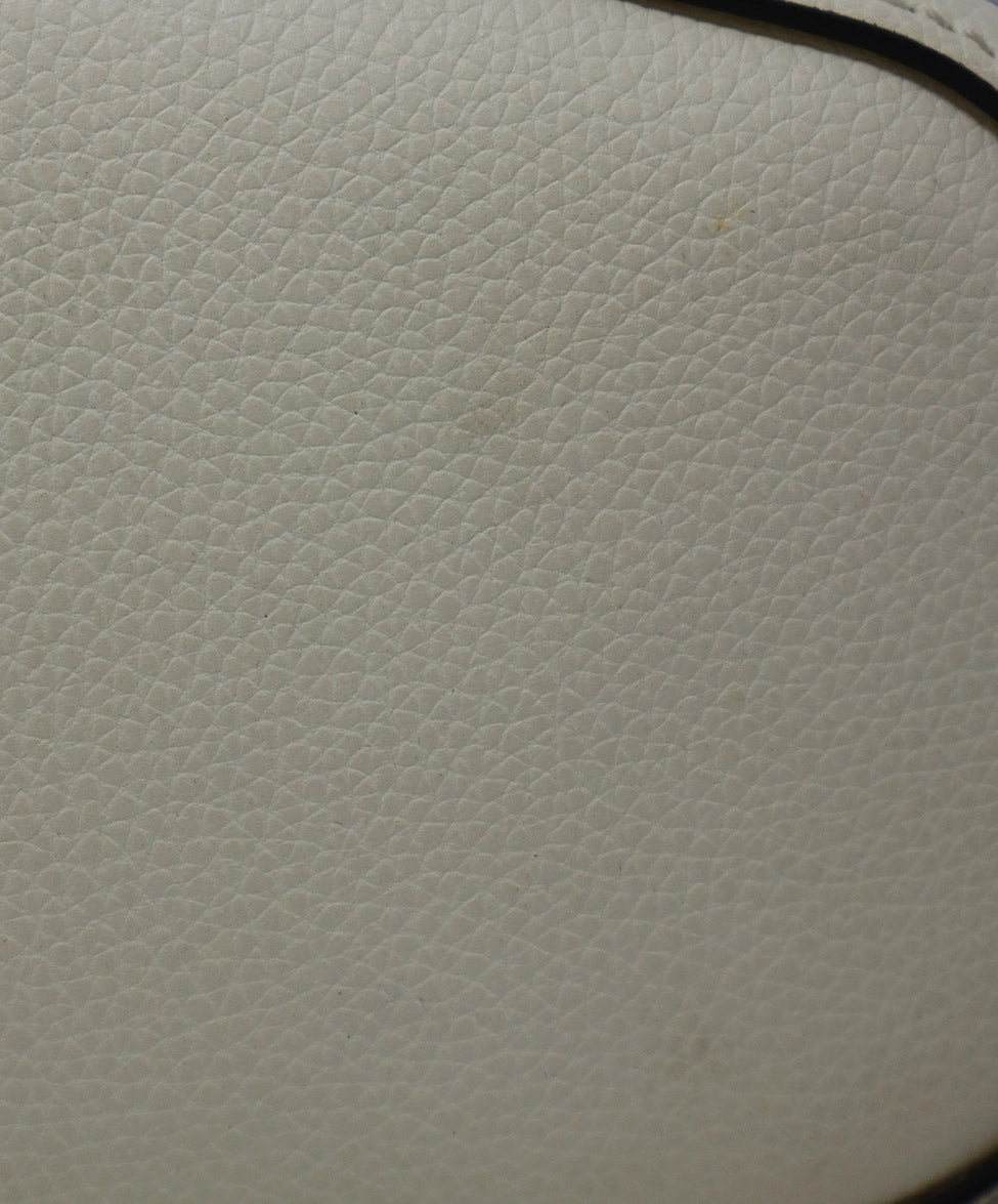 Chloe Ivory Leather Tote w/ Gold Trim