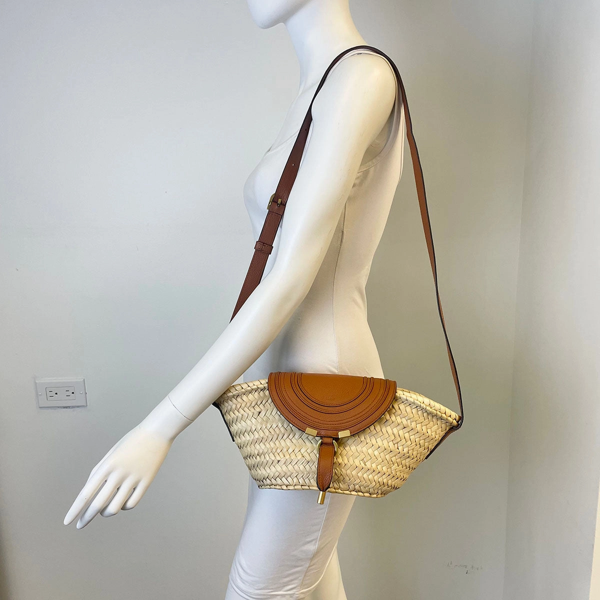 Chloe Raffia Crossbody