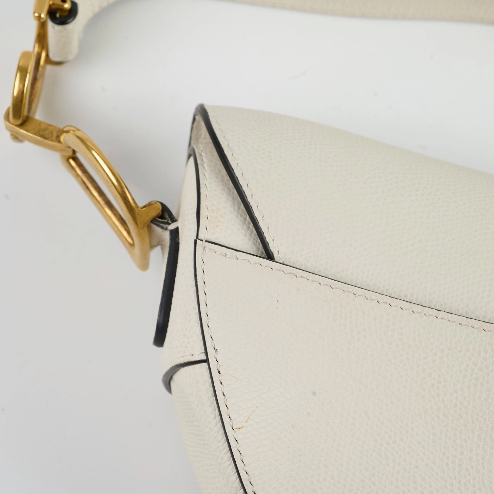 Christian Dior Saddle Bag Ivory