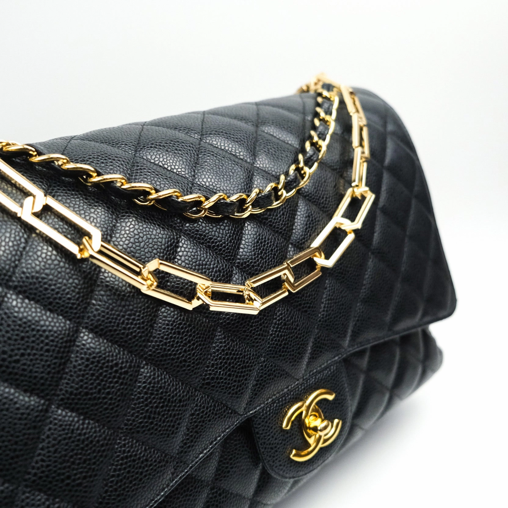 CK Thin Flat Chain (Gold)