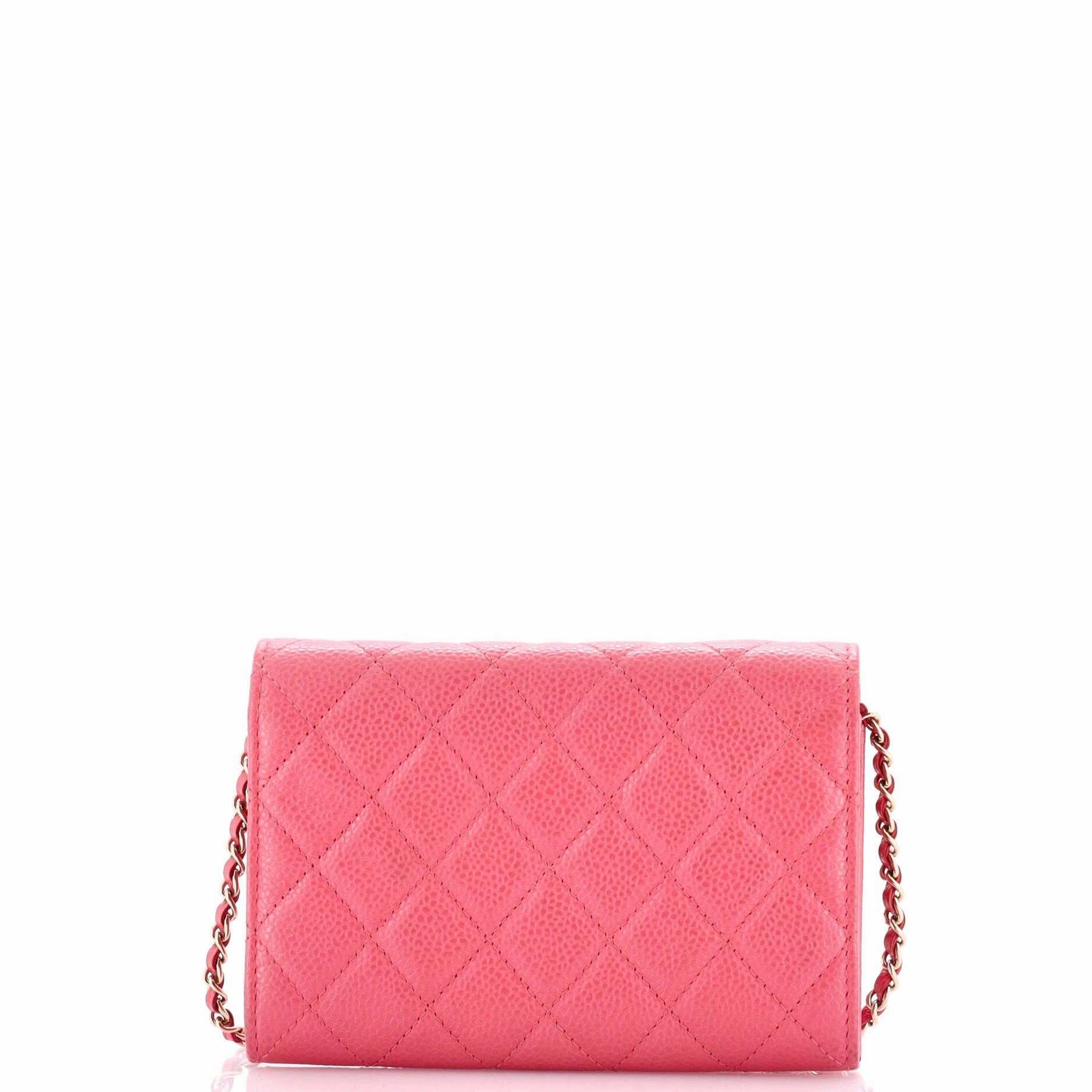 Classic Flap Wallet Crossbody Bag Quilted Caviar Mini
