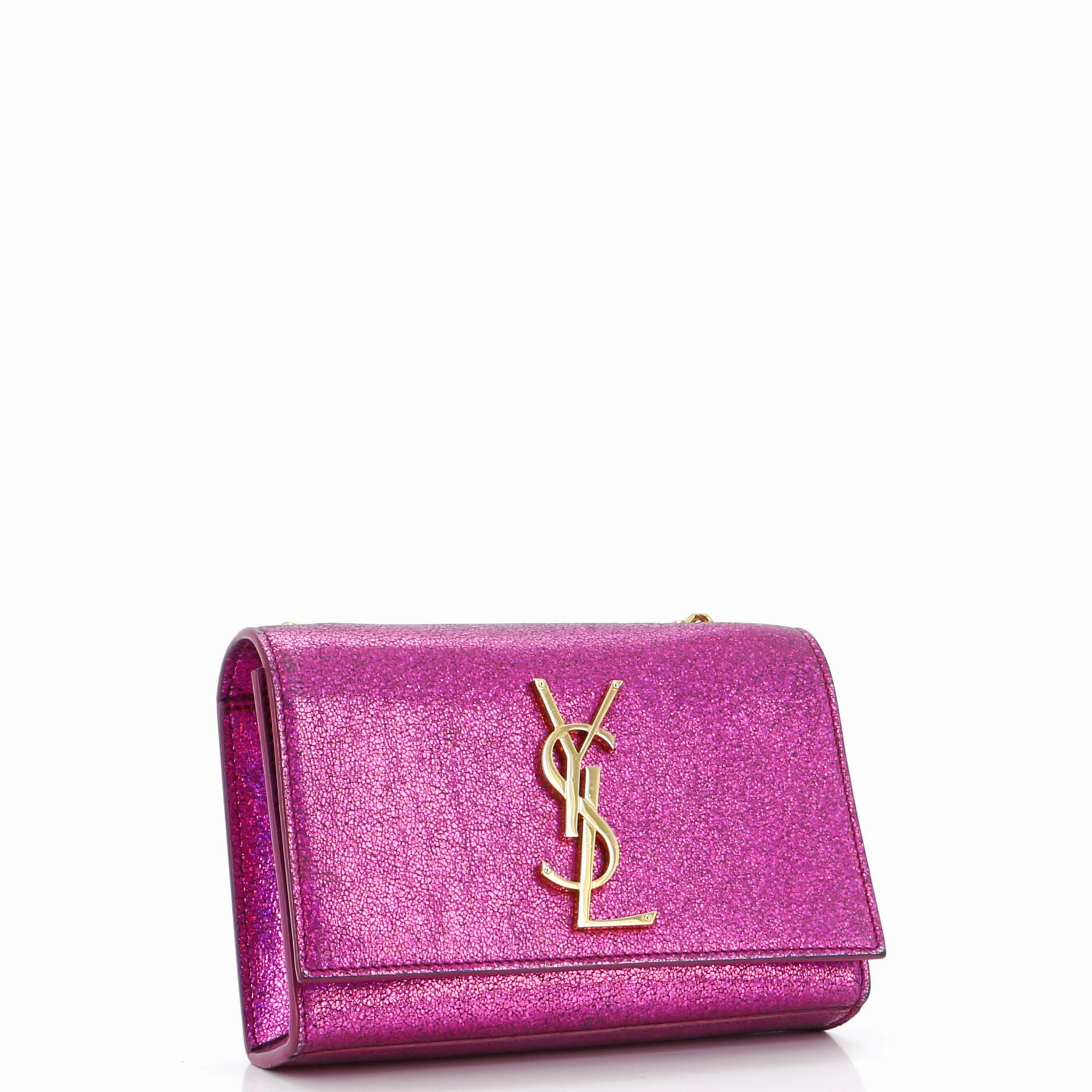 Classic Monogram Crossbody Bag Glitter Leather Small