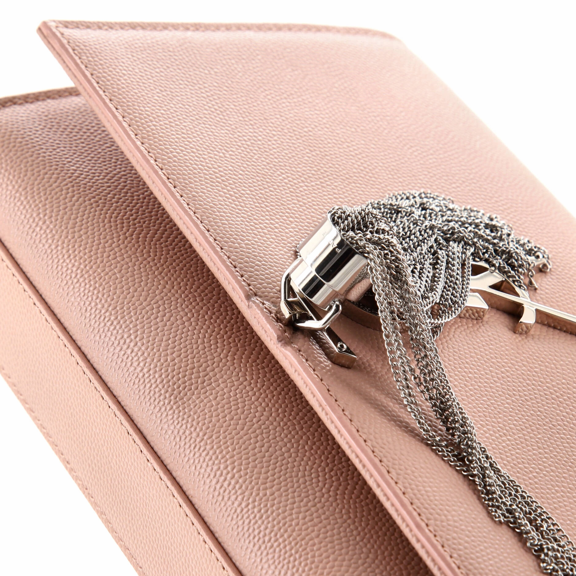 Classic Monogram Tassel Crossbody Bag Grainy Leather Small