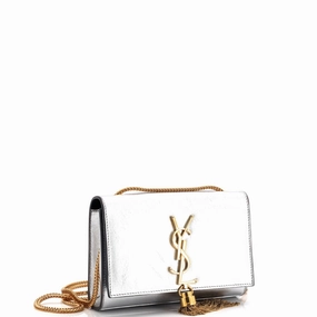 Classic Monogram Tassel Crossbody Bag Leather Small