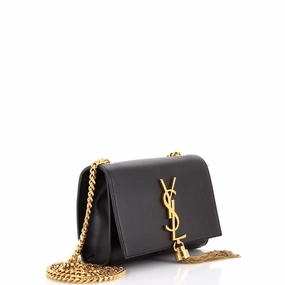 Classic Monogram Tassel Crossbody Bag Leather Small