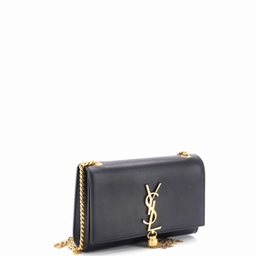 Classic Monogram Tassel Crossbody Bag Leather Small
