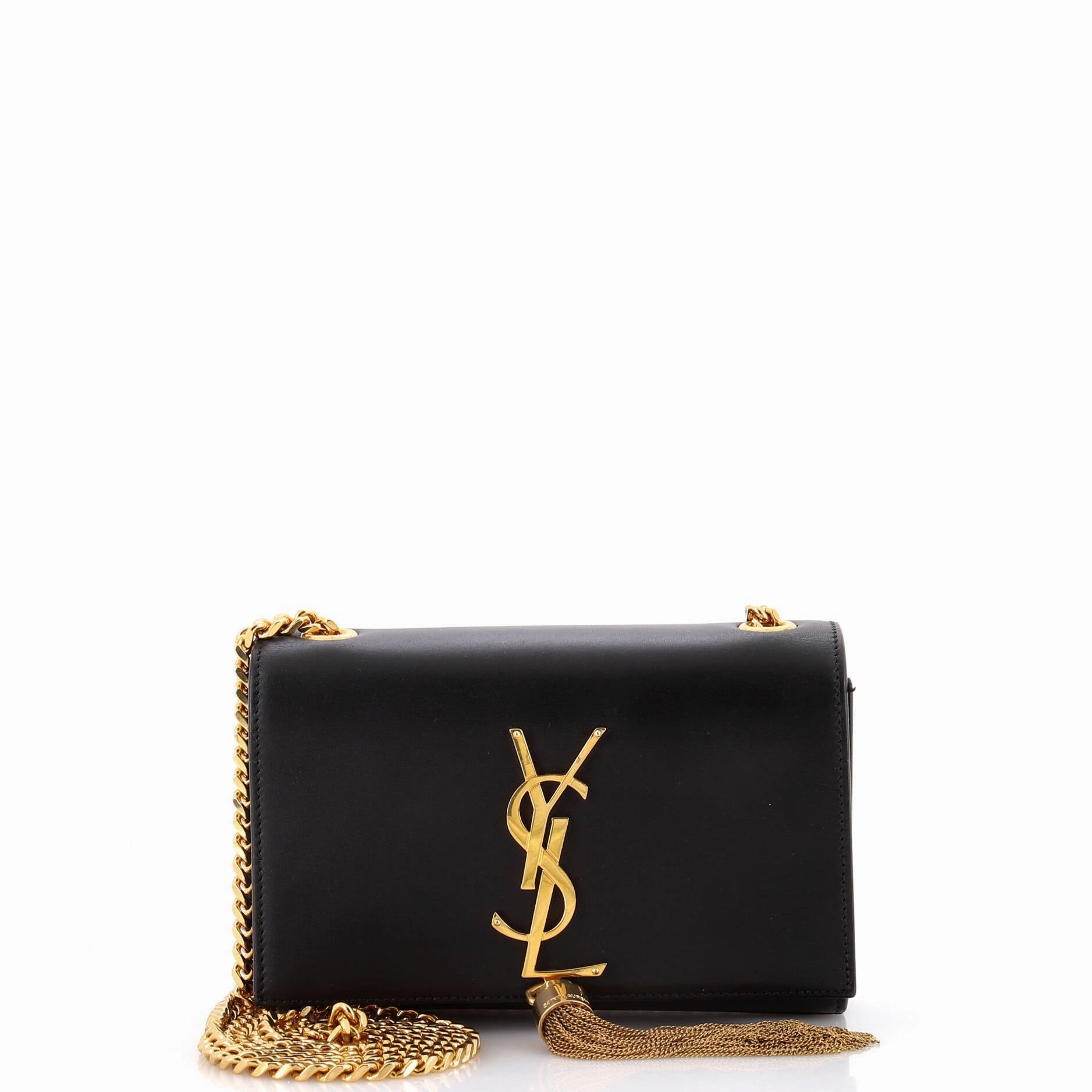 Classic Monogram Tassel Crossbody Bag Leather Small
