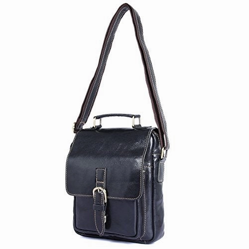 Clean Vintage Leather Cross Body Purse Shoulder Ipad Travel City Bag Retro Design For Men Women