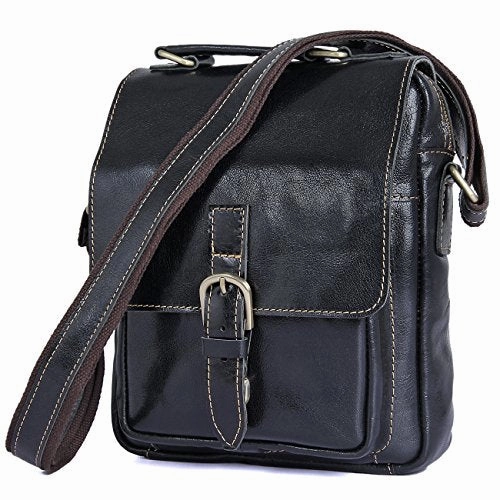 Clean Vintage Leather Cross Body Purse Shoulder Ipad Travel City Bag Retro Design For Men Women