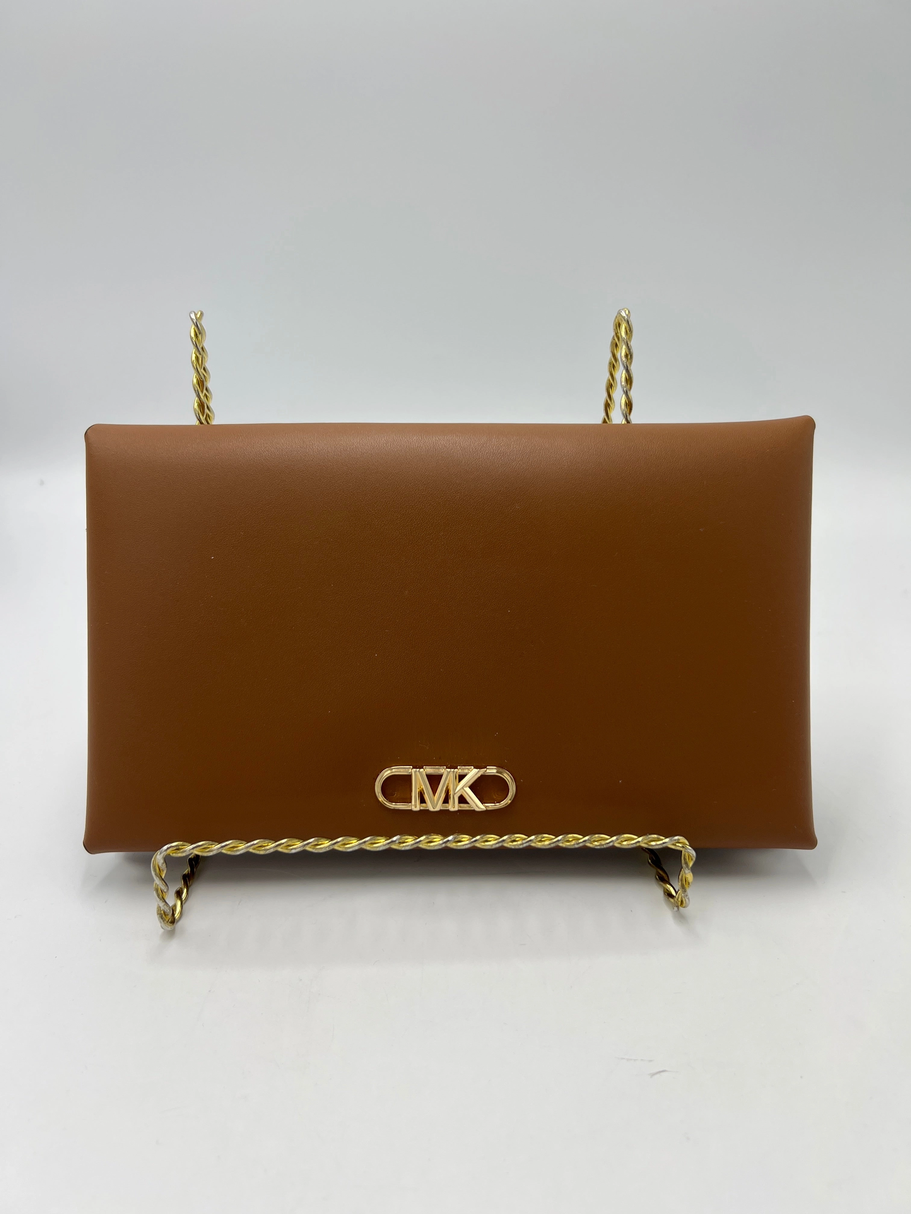 Clutch Leather Designer By Michael Kors