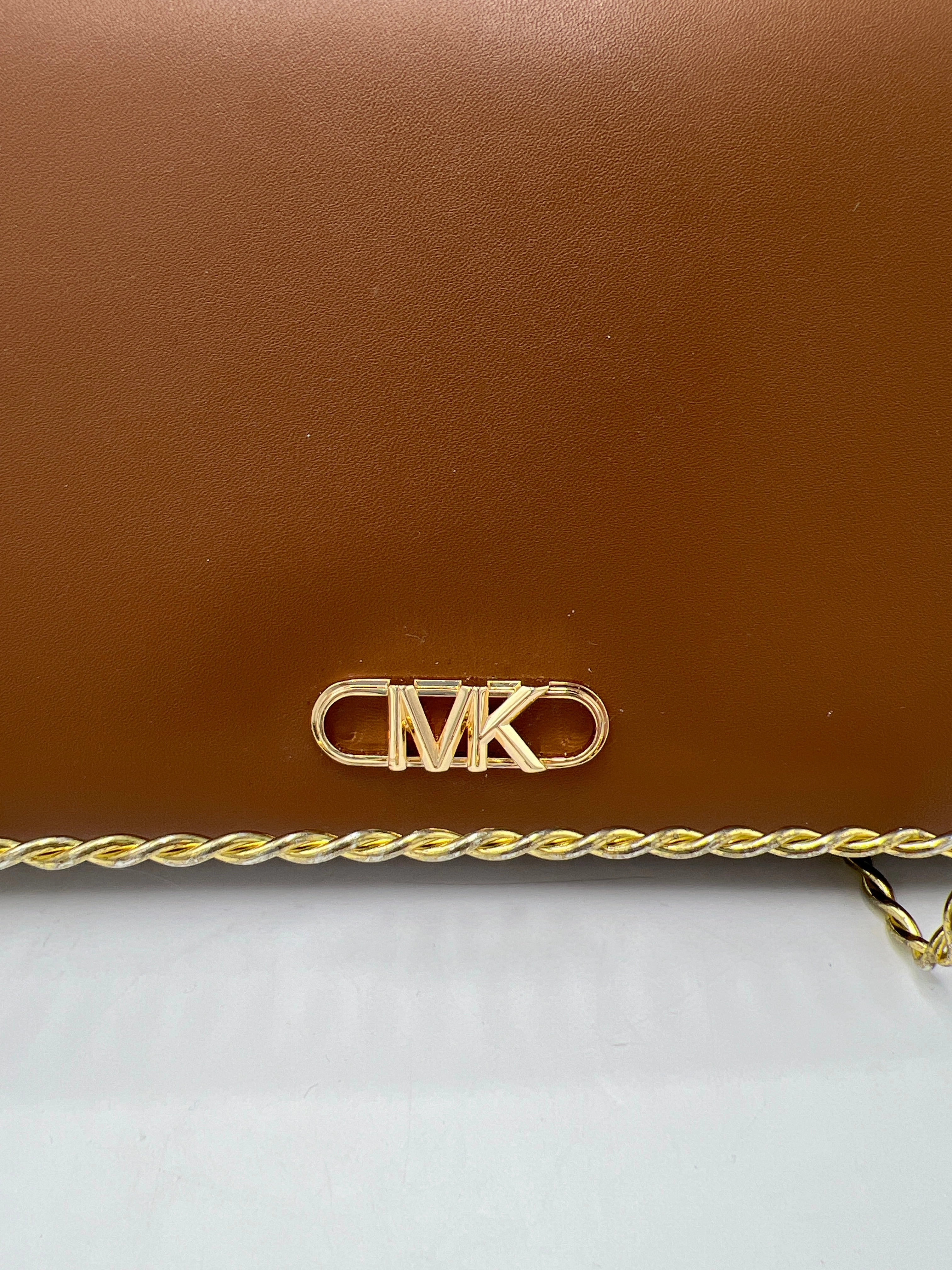 Clutch Leather Designer By Michael Kors