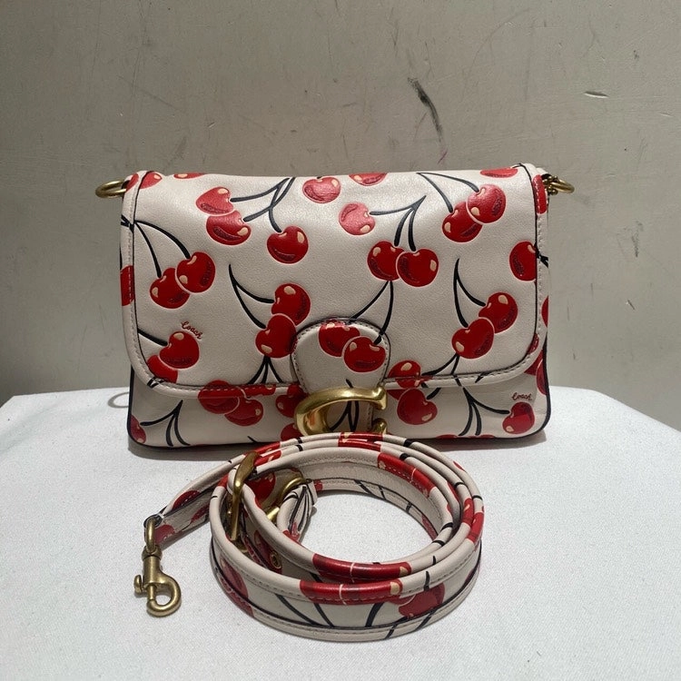 Coach Cherry Edition White Red Crossbody Bag Small