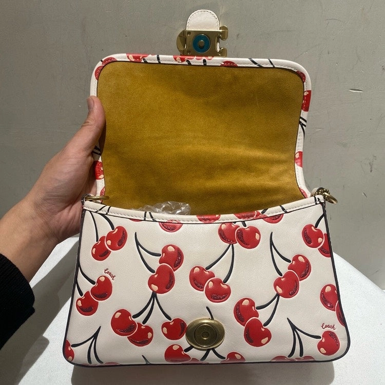 Coach Cherry Edition White Red Crossbody Bag Small