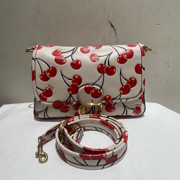 Coach Cherry Edition White Red Crossbody Bag Small