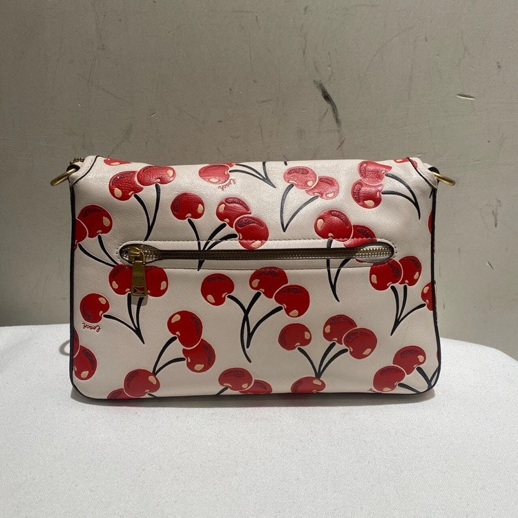 Coach Cherry Edition White Red Crossbody Bag Small
