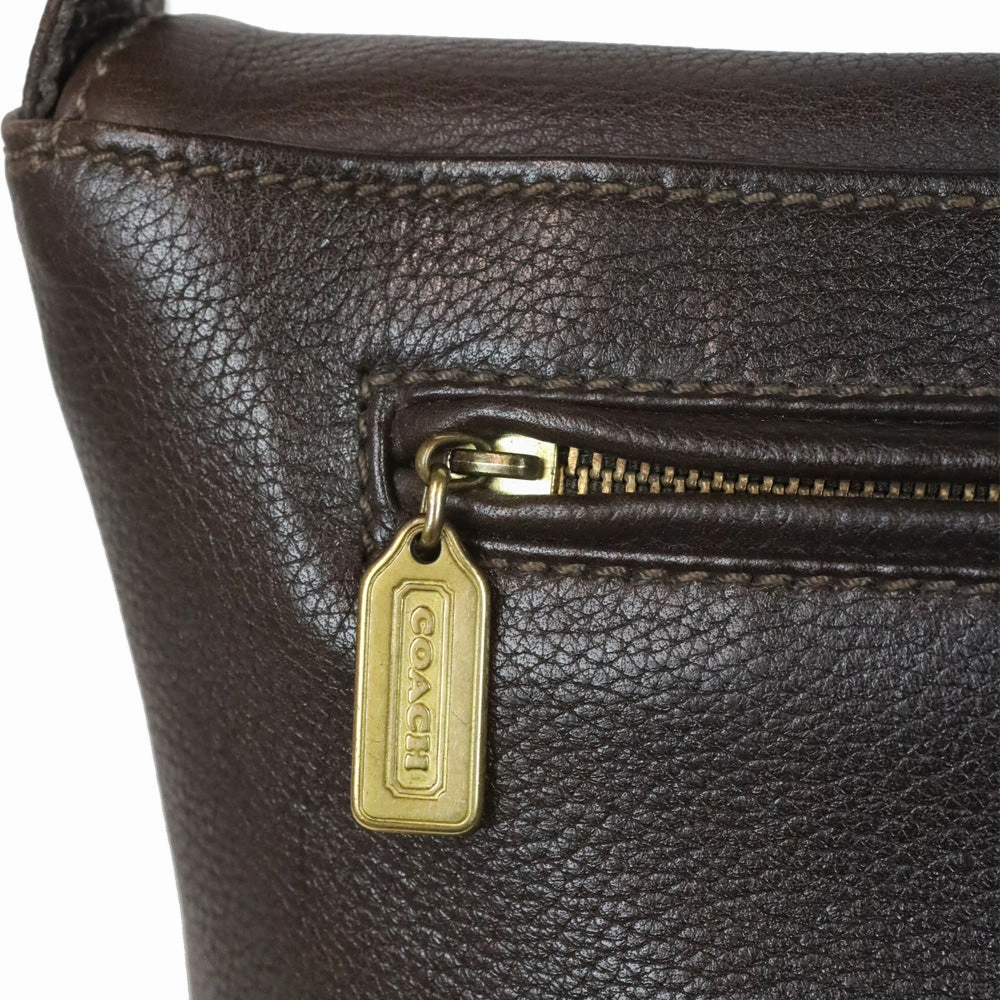 Coach Sonoma Brown Leather Flap Crossbody Bag