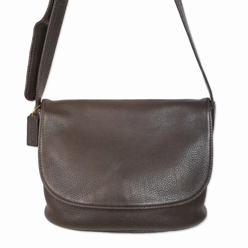 Coach Sonoma Brown Leather Flap Crossbody Bag
