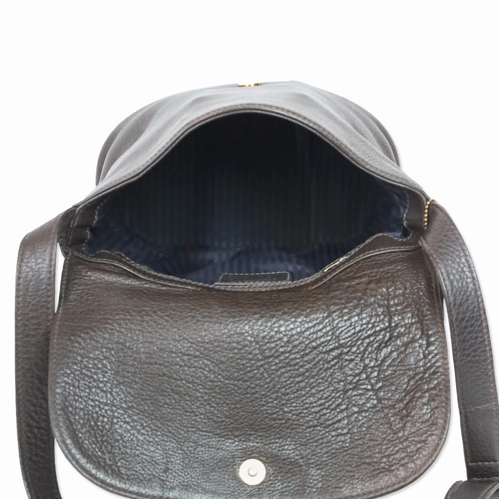 Coach Sonoma Brown Leather Flap Crossbody Bag
