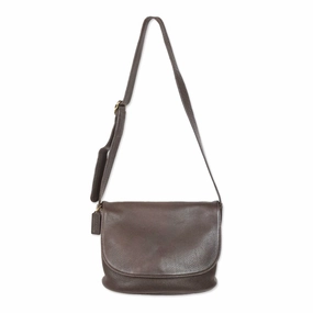 Coach Sonoma Brown Leather Flap Crossbody Bag